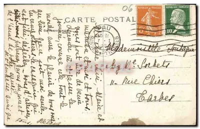 Nice — Avenue de la Gare, blisko Notre-Dame — Côte d'Azur, n°57 — Rewers