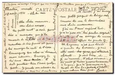 Chartres (E.-et-L.) - Igreja de Saint-Aignan — S. Fonceault, editora Dreux, n° 188 — Verso