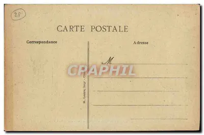 Chartres - Cloître Notre-Dame y el gran Parvis — editor M. Lestre, n°5 — Reverso