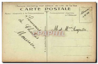 Chartres — Katedra — Widok z Placu Châtelet — P. H. — Rewers