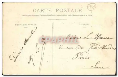 Castelo de Anet - La Chapelle — Ch. Foucault, editora, Dreux — Verso