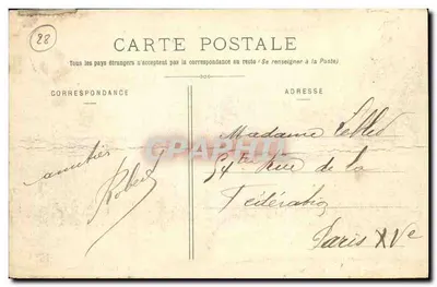 Kasteel van Maintenon (11e eeuw) — Noordzijde — Ch. Foucault, uitg., Dreux — Achterkant