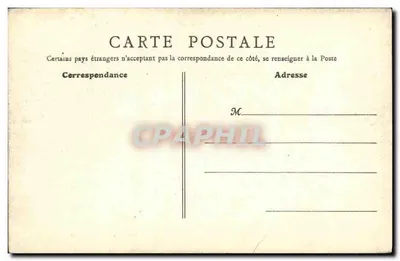 Castelo de Maintenon — Avenida levando aos Canais — Moreau, editor Maintenon — Verso