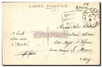 Dreux (E.-et-L.) — La Caisse d'Epargne — éditeur imprimeur non visible — Achterkant