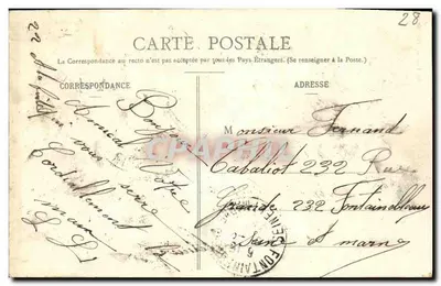 Chartres — Widok ogółem — Ch. Foseault, wyd., Dreux — Rewers