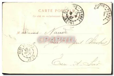Chartres — Schody królowej Berthe — J. Langlois - Wydanie w Chartres — Rewers