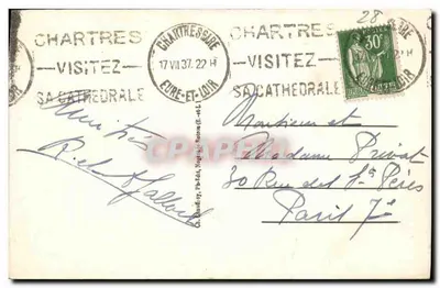 Le Perche pittoresque — Le Château de Saint-Jean, côté Ouest — Nogent-le-Rotrou (E.-et-L.), n° 064 bis — Verso