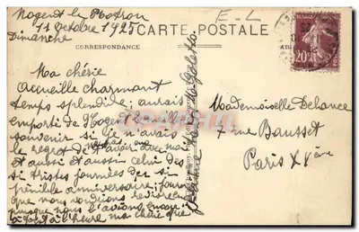 Nogent-le-Rotron — Igreja de São Hilário e margens do Huisne — Carta postal n°322 — Verso