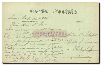 Castelo de Courtalain (E.-et-L.) — Vista tirada da Rue Basse — H. Léon - Courtalain — Verso