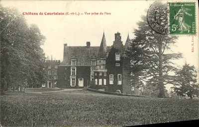 Castelo de Courtalain (E.-et-L.) — Visão tirada do Parque — Ed. H. Leoo