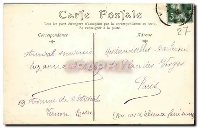 Vernon — Panoramische weergave van Vernonnet — P. Denis, n° 29 — Achterkant