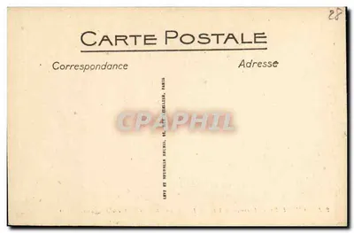 Chartres — Fragment Starego Jubé Katedry — Sen Mędrców — ND. — Rewers