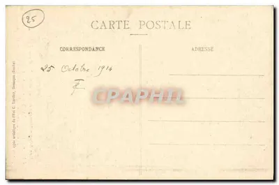 Montbenoît (Doubs) — Wnętrze kościoła, drewniana rzeźba z XV wieku — C. L., B. 886 — Rewers