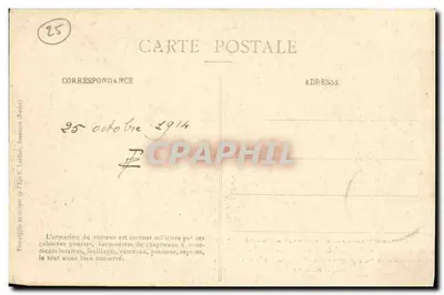 Montbenoît (Doubs) — Szczegóły rzeźb promenady klasztornej (XII wiek) — G.L.B. n°879 — Rewers