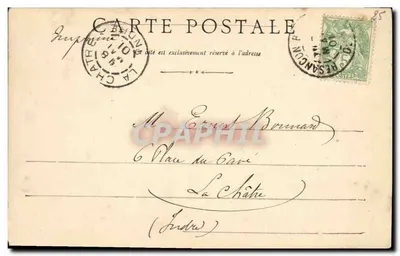 FRANCHE-COMTÉ Pittoresque — Entrada de los bacinos del Doubs, cerca de Villers-le-Lac — editor no visible — Reverso