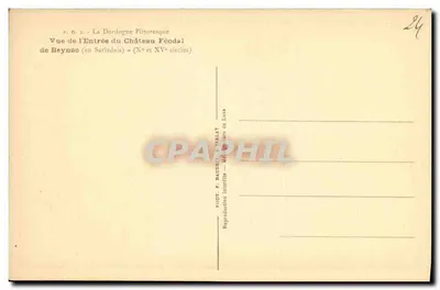 Beynac — Castello feudale — P. Daudieu — Verso