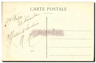 CROZANT (Creuse) - As Ruínas — Editor A. Lefebvre, número de série não visível — Verso