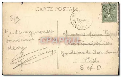 I Margini della Creuse - 4058. Crozant — Rocce — Coll. G. & figli, Châteauroux — Verso