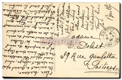 Widok na Creuse z ruin — Crozant — A. de Nussac, wyd. Guéret, n°390 — Rewers