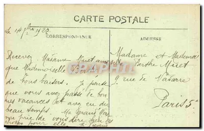 Aubusson (Creuse) — Vale da Creuse e a Estação — Verso