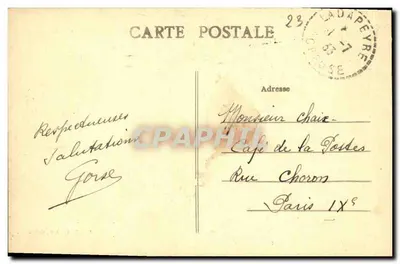 Guéret (Creuse) — Zamek Władcy Marchii — A. de Nussac, wyd., Guéret — Rewers