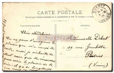 Katedra w Le Château — Guéret — wyd. Nussa, Guéret — Rewers