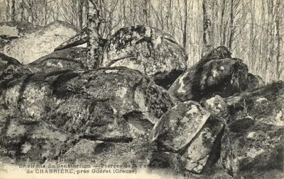 Pedras da Floresta — Arredores do Sanatório — perto de Guéret (Creuse)