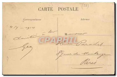Bergerac — Château de Garrigue, à M. Mounet-Sully (côté Est) — Lionret, éditeur — Verso