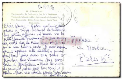 Bergerac — Ogólny widok — wydawca nieznany, nr serii 88 — Rewers