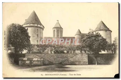 Bourgnaneuf (Creuse) — Torre de Zizim — A. de Nusac, edit. Gaeret