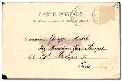 Bourgnaneuf (Creuse) — Torre de Zizim — A. de Nusac, edit. Gaeret — Verso