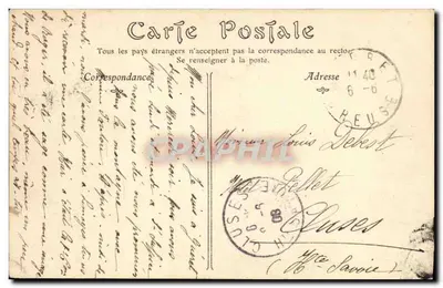 Fresselines (Creuse) — Conflito das duas Creuses — Editor não identificado, n° de série 12 — Verso