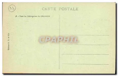 A Creuse Pittoresca — vista sob os castanheiros — Edição G. G. e Filhos — Verso