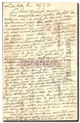 AU PAYS CREUSOIS — scène de couple rural — A. de Nassae, édit., Guéret — Rewers