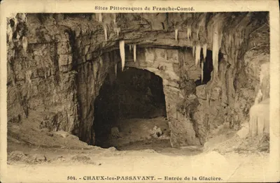 Chaux-les-Passavant — Entrée de la Glacière — Les Éditions C. L. Besangon, n° 504