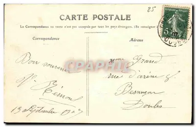 Charquemont — Quartiere della Stazione — Edizione François Gras, pittore-editore a Malache — Verso