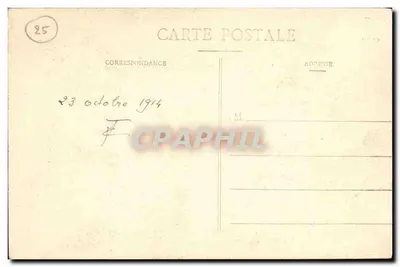 Las sosnowy w górach Doubs — Piekny krajobraz Franche-Comté — n° 189 — Rewers