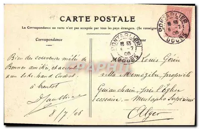 Les Grangettes i Jezioro Saint-Point — Borel, fot.-wyd., Pontarlier — Rewers