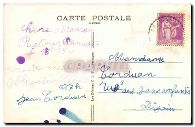 Chenecey (Doubs) — Ruines du Château — Les Éditions C. L. B. Besançon — Rewers