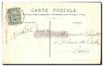 Morteau - A Igreja e o Ponte — editor Salardin, n°1 — Verso