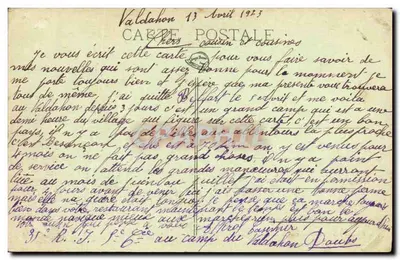 Valdahon (Doubs) — Vista general del pais — Madame Fouzetz, Le Valdahon — Reverso