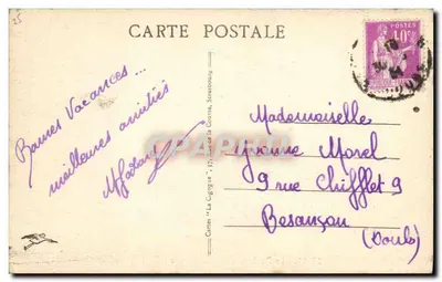 Le Doubs aux Orgues de la Mort — 20134 — Karty 'La Cigogne' — Rewers