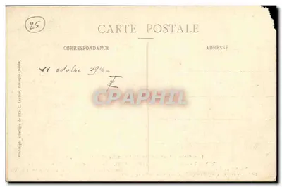 Wnętrze kościoła w Ornans — Wąwóz Loue — Franche-Comté — C. Lardier, nr 719 — Rewers