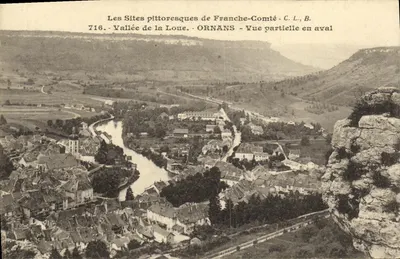 Ornans — Vale da Loue — Vista parcial em jusante — C. L., B. n°716