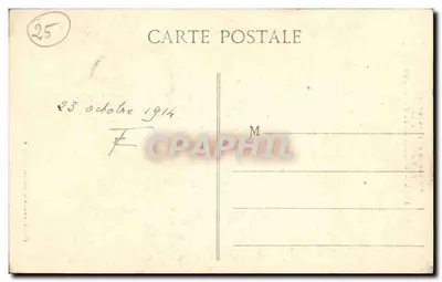 Vale da Loue - Rocher de la Tournelle — Excursão na Franche-Comté, n°877 — Editor L. Gandard-Prêtre, Besançon — Verso