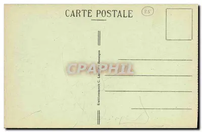 Bassiny Doubs — Ostatni Bassin przed Saut — Granica francusko-szwajcarska — Wydawca C. Lardier, n° 917 — Rewers