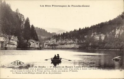 Bacia do Doubs — 2º Bacia ou Bacia Louis-Philippe — Les Sites Pittoresques de Franche-Comté — C.L.B. Édition
