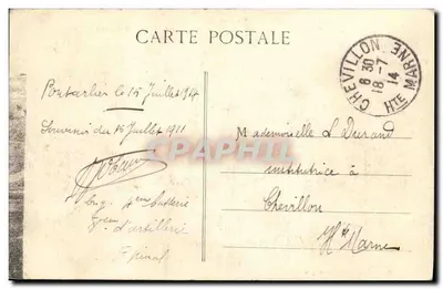 Pontarlier — Il Forte di Joux (Frontiera Franchi-Svizzera) — SONE & CAILLARD - PIERRE DESANCON, n°266 — Verso