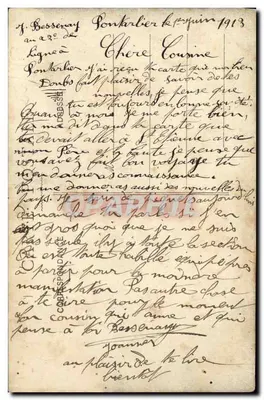 Parowóz w zapadni — Pontarlier — wydawca nieznany — Rewers