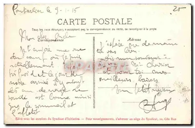 Pontarlier — Visão geral desta colina e desta floresta — E. Bérot, fotógrafo de Pontarlier — Verso